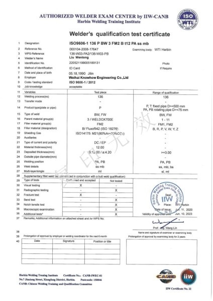 FCAW-FM2-PA（ss，mb）---Liu Wenlong